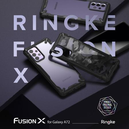 Ốp lưng Galaxy A72 Ringke Fusion X - Nhập khẩu Hàn Quốc