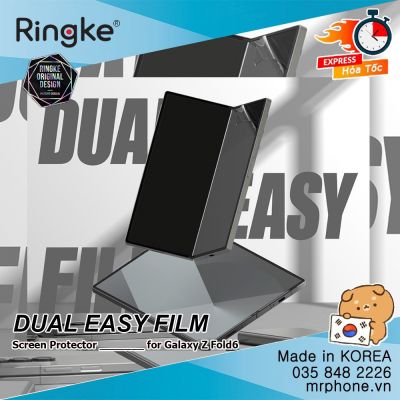 Dán dẻo Galaxy Z Fold 6 / Fold 7 Screen Protector - Ringke Dual Easy Film (2 Pack)
