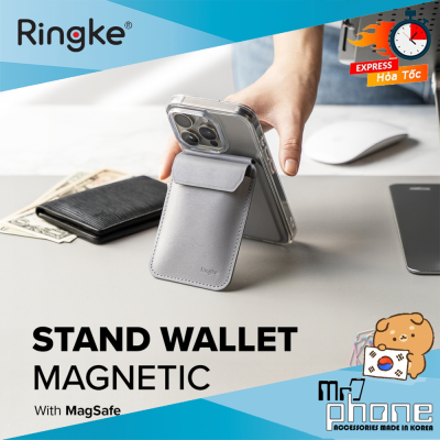 Hộp đựng thẻ card từ tính, đa năng kiêm giá đỡ Ringke Stand Wallet Magnetic (10mm)